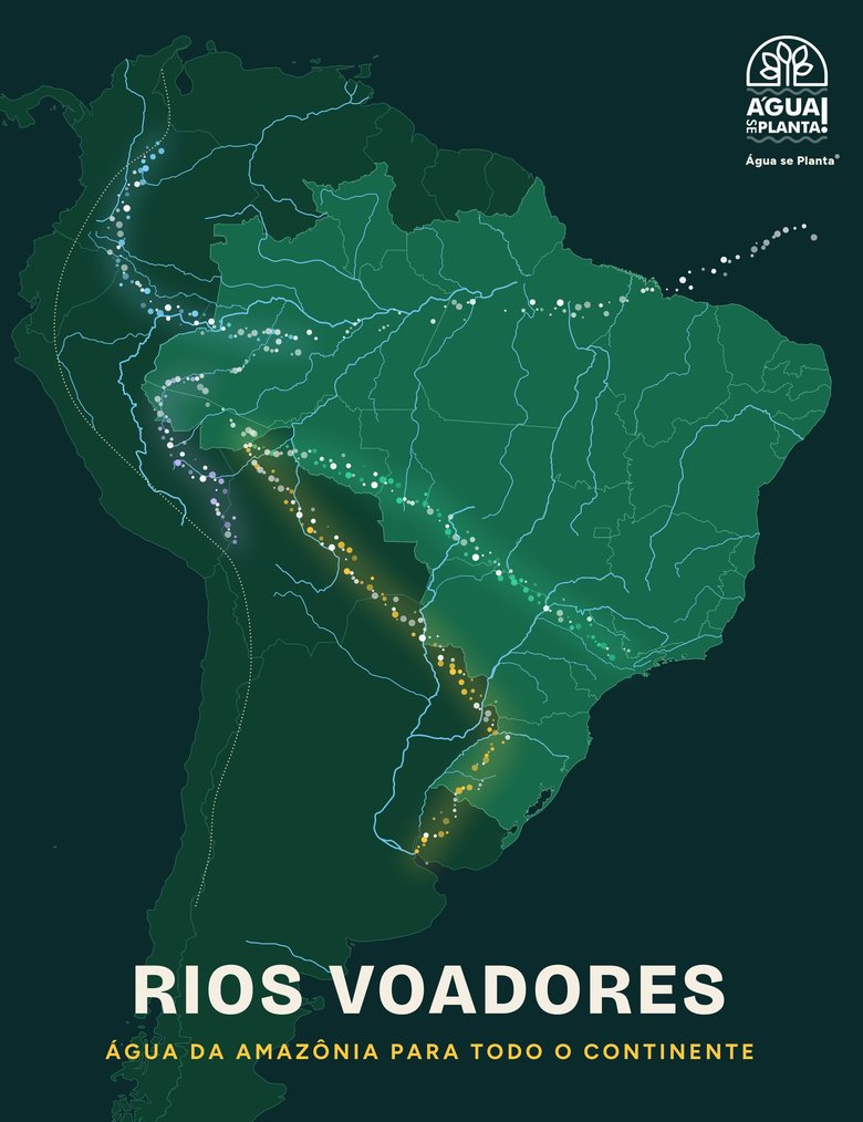 O mapa dos rios voadores, arte da coleção
